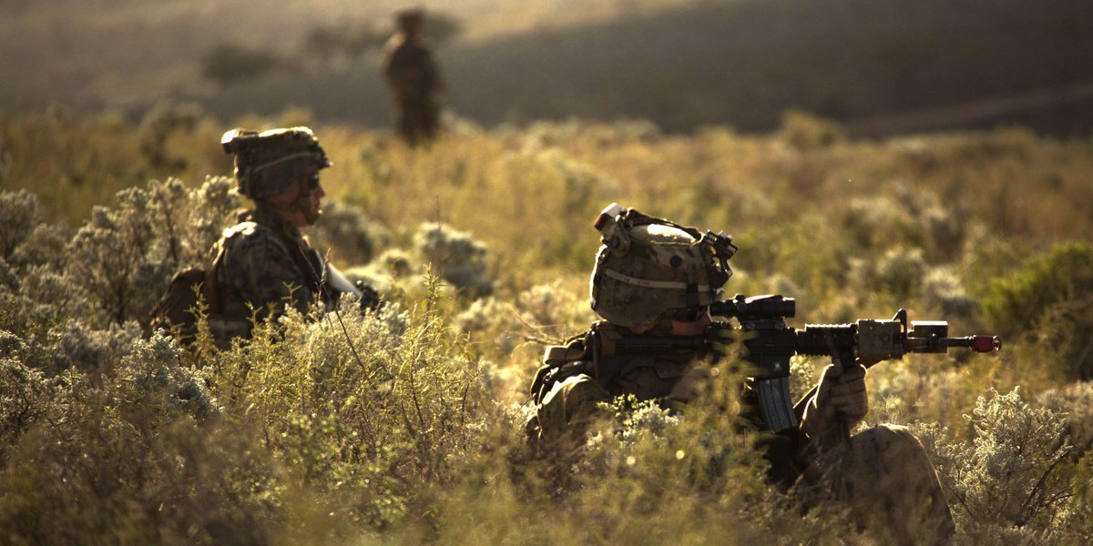 USMC's tweet photo. Seize and Secure

Marines with @MRF_D_Tweets set up security during Exercise Hamel in South Australia. https://t.co/t58rl8Ula4