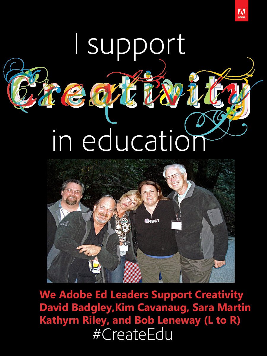 rleneway's tweet image. Pledge to support creativity. #CreateEd