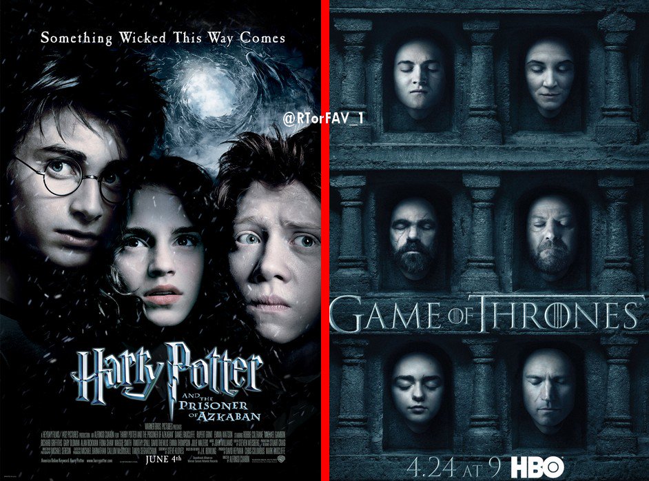 REQUESTED
RT for Harry Potter 
LIKE for Game of Thrones