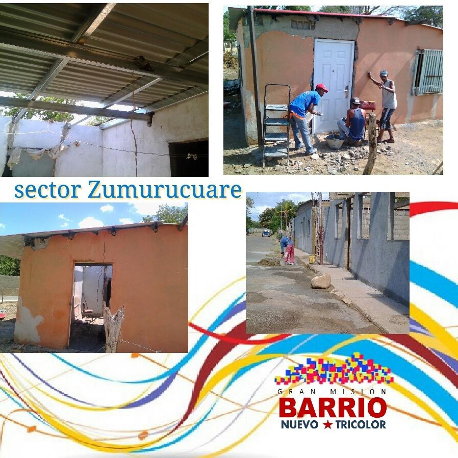 GMBNBT_Falcon's tweet photo. Trabajos de rehabilitación sector zumurucuare #BarrioNuevoTricolorFalcon https://t.co/nu2L2817yQ