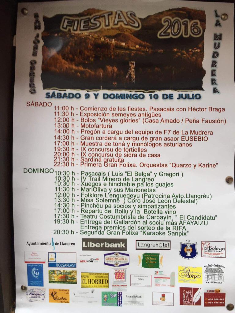 MmLaMudrera's tweet photo. Programa Fiestas #LaMudrera #Tuilla #Langreo #IVTrailminero https://t.co/jPVbtzwspO