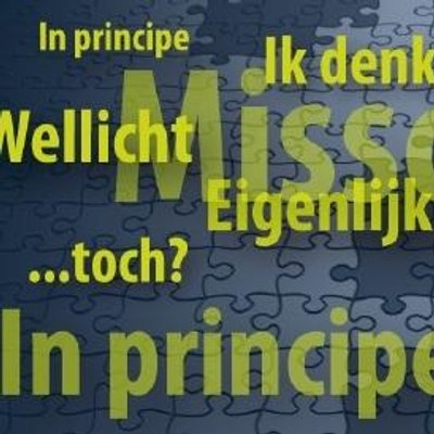 medopmaat's tweet photo. Twijfeltaal: woorden als misschien, in principe, eigenlijk, maken je boodschap minder krachtig. Wees duidelijk! https://t.co/6xiFY9Pgrz