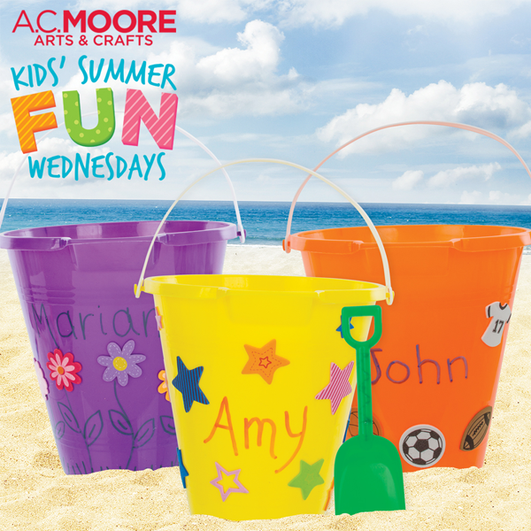 officialacmoore's tweet photo. #MakeSummerFun &amp; FREE with Summer Fun Wednesday tomorrow from 1-3pm. Kids can decorate their own beach pail! https://t.co/xn7RTH9HZm