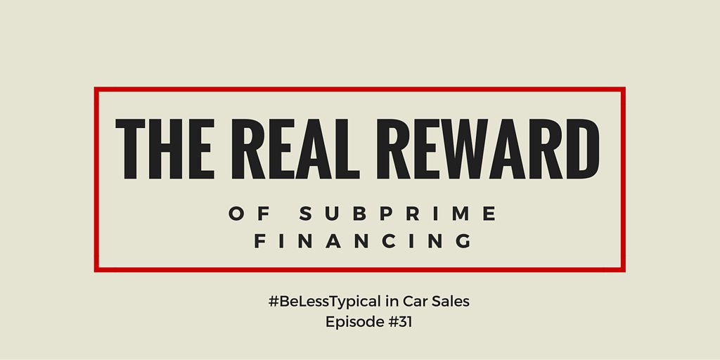 BeLessTypical's tweet image. The real reward of #subprime financing. #automotive @iTunesPodcasts  apple.co/29vulCd
