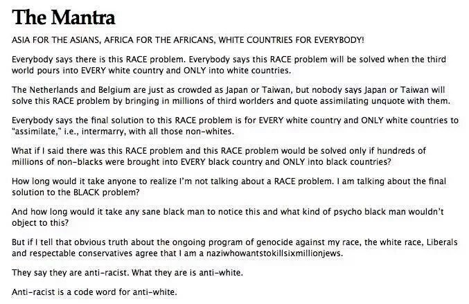 WhiteGeNOcideHC's tweet photo. Be honest that diversity makes free speech impossible https://t.co/llGs47SGAd

#ConservativeLeadership #CorbynStays https://t.co/EPt1icL4Pj