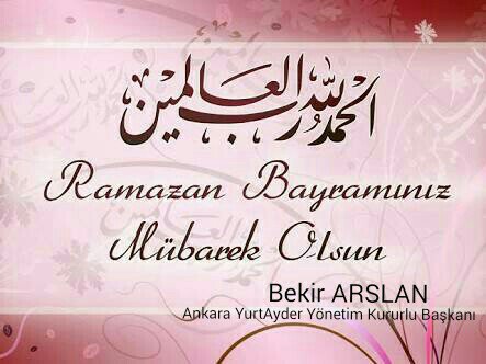 Bayramınızı en içten dileklerimle kutlar. Aileniz ve Sevdiklerinizle Sağlıklı bir Bayram gecirmenizì dilerim.