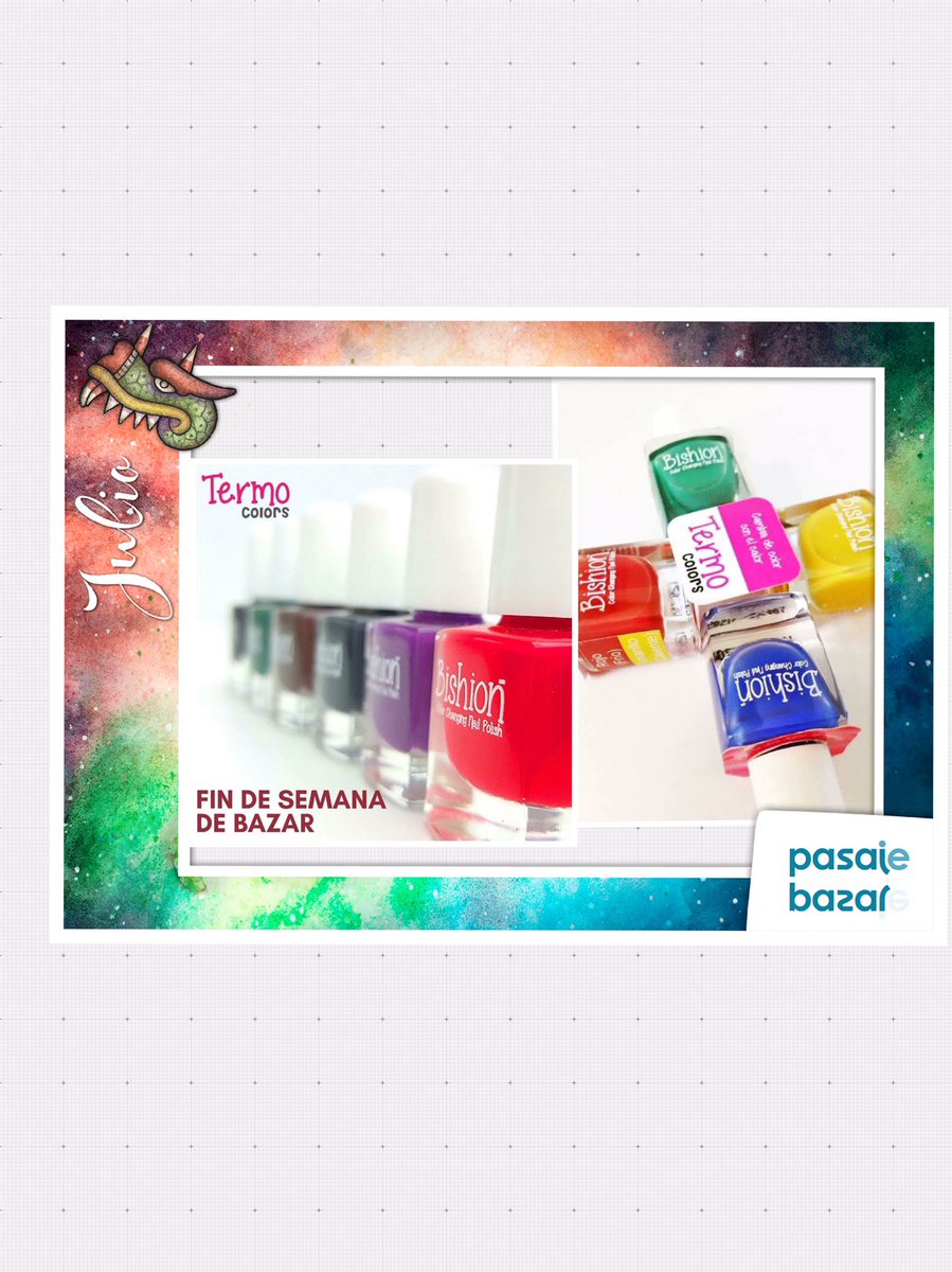 PasajeBazar's tweet photo. Bishion, Haz que tus uñas luzcan diferente y cambien de color!
#HechoEnMex #PasajeBazar 
Madero 6, #CentroHistorico https://t.co/68xgDxCP9n