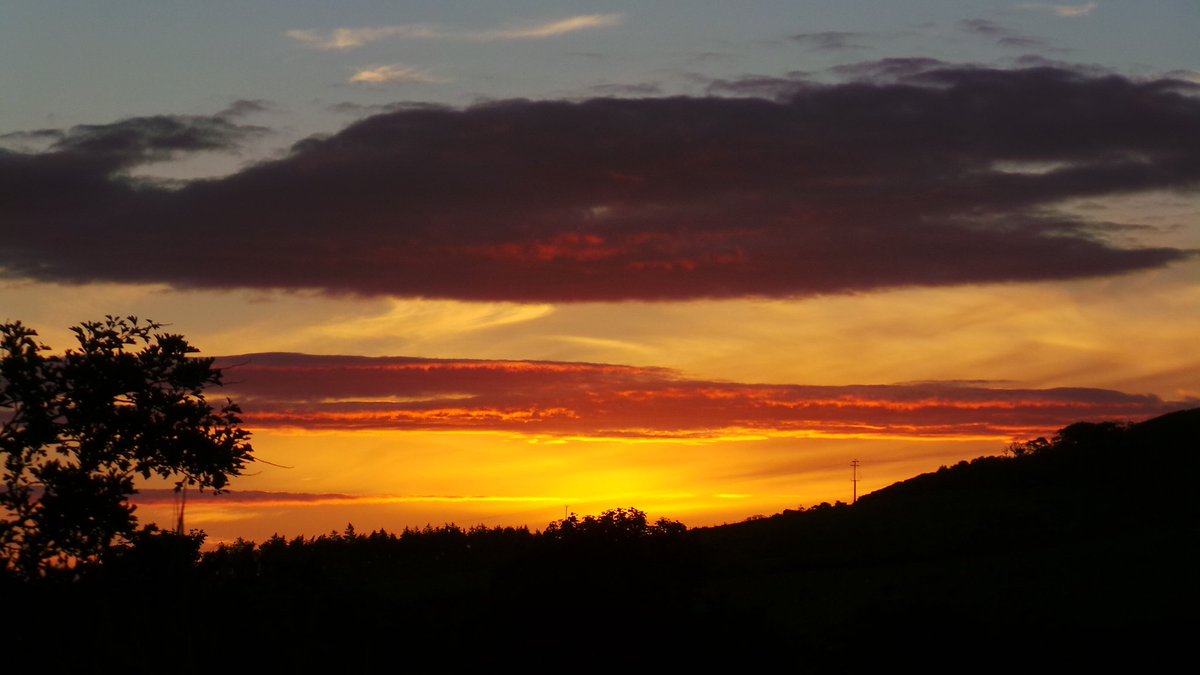 Great sunset tonight on north rhins