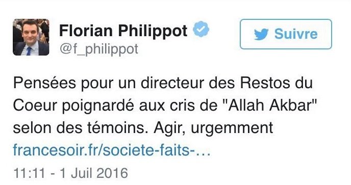 _Pourquoi's tweet photo. Directeur des Restos du cœur de Montreuil a menti
Agir urgemment contre les mythos&amp; charognards obsédés par l'Islam https://t.co/4nvnx8PWBV