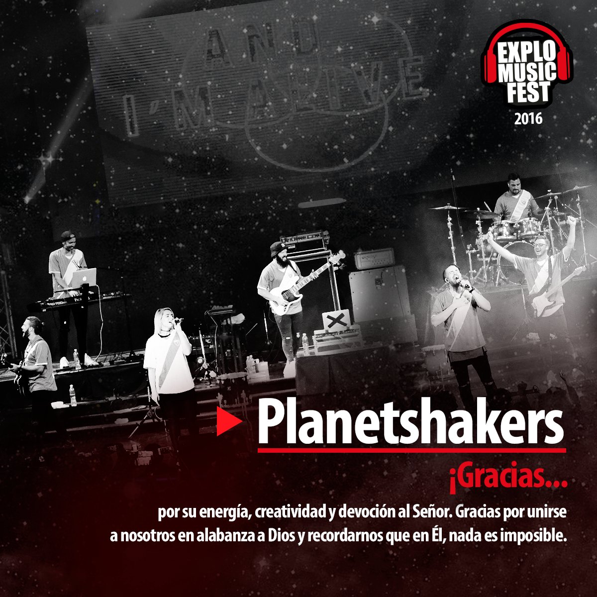 explomusicfest's tweet photo. Gracias @Planetshakers por ser parte de @explomusicfest
#Explo2016 https://t.co/nwWdMJ4H0i