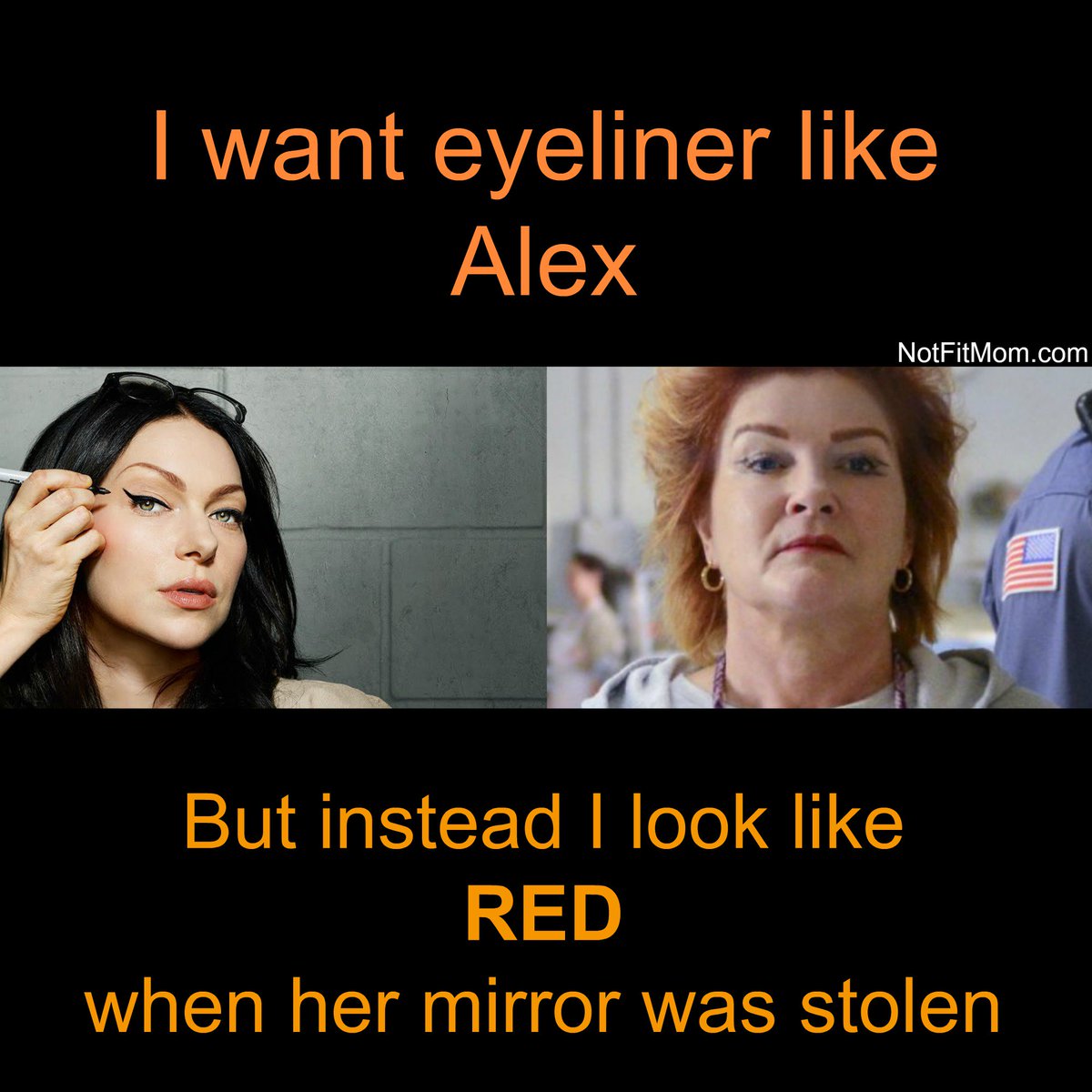 NotFitMom_Blog's tweet image. #OITNB finale for me tonight! Emotionally preparing...