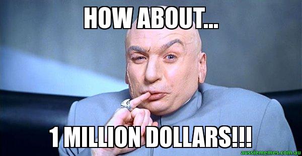 Image result for one million dollars