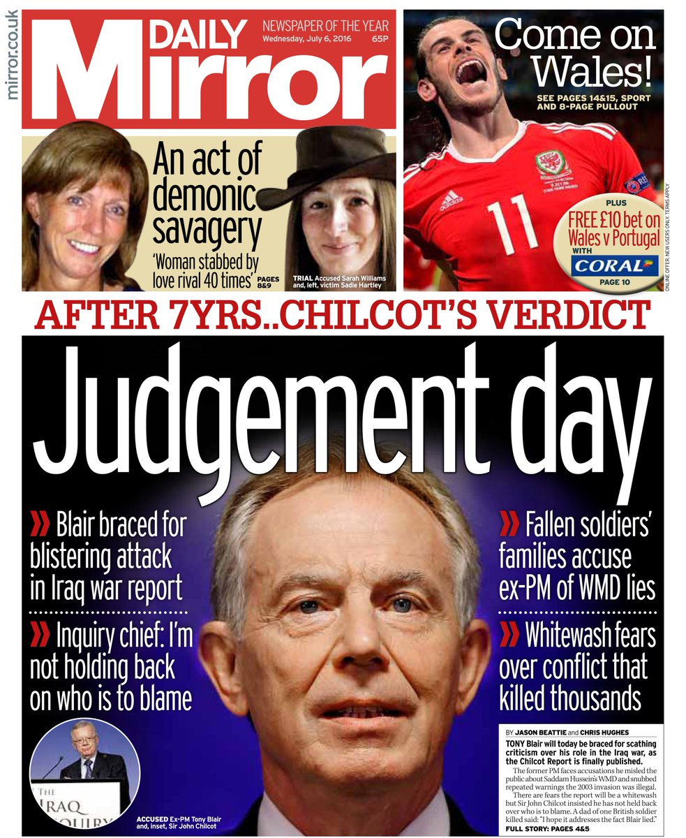 The Chilcot report and Tony Blair - Panorama 29th June 2016 - THE FINAL JUDGEMENT Cmobbx7WAAE14QR