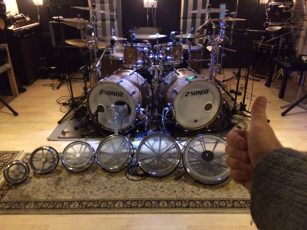 One to go! The last 18" #Remo #Rototom will be shipped from the US as we speak.  #80's  #Rotodrumkit #Hobby