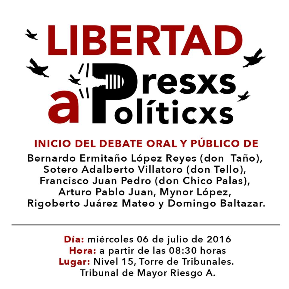 Mañana inicio de debate oral y público. ¡Acompañemos! #somosdefensores