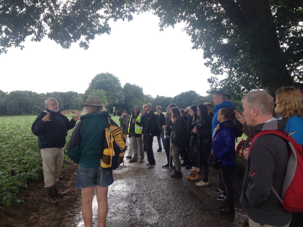 EmilyGlass76's tweet image. The @DigWaterloo team touring the wider battlefield #Hougoumont #Belgium #greyskies WU2016 #reenactment #muskets