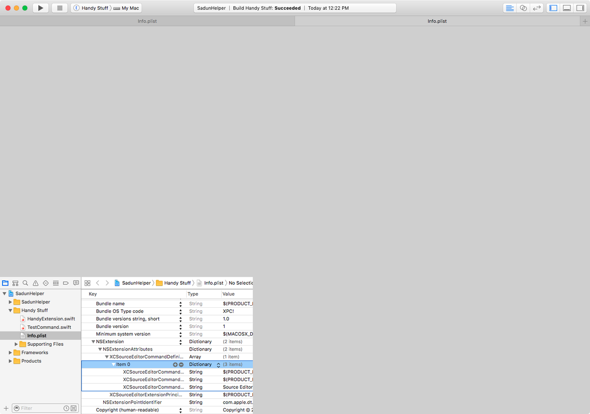 ericasadun's tweet image. My day as an Xcode screenshot.