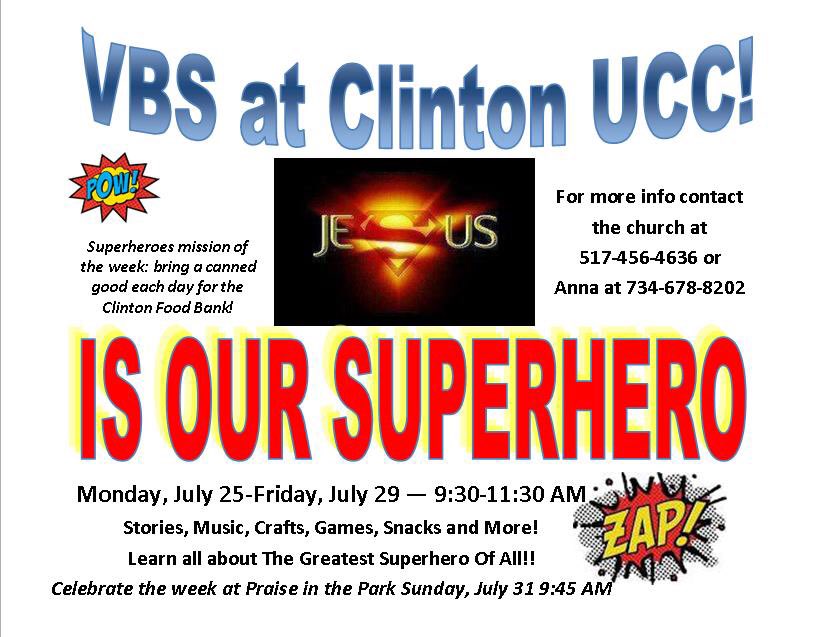 VBS at Clinton UCC!!