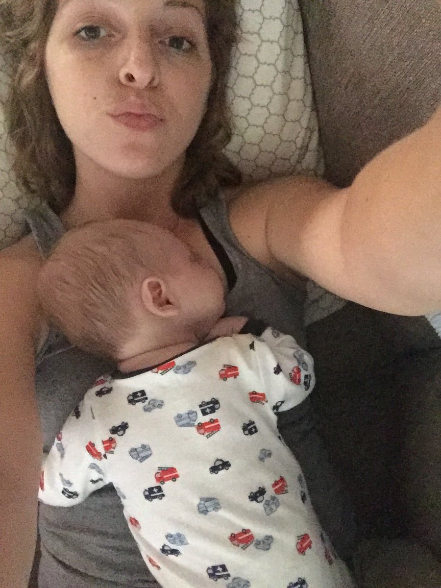 aspurlock22's tweet photo. I didn't know this kind of love, but I'm glad I do now. #momlife #connorlee #snugglebuddy https://t.co/If1Wy1nqKn