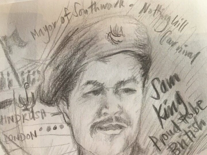 ppvernon's tweet photo. The King family welcomes everyone to funeral service Sam King #MrWindrush 19th of July at11am #southwarkcathedral https://t.co/BBh5xurKND