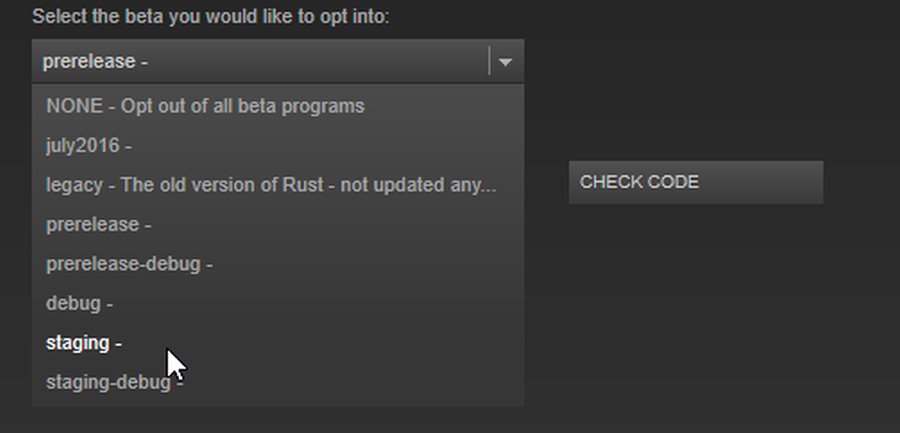 playrust's tweet photo. Want to try the XP update before it goes live? Switch over to the staging branch. Prerelease isn't being updated. https://t.co/PMTECLzuSa
