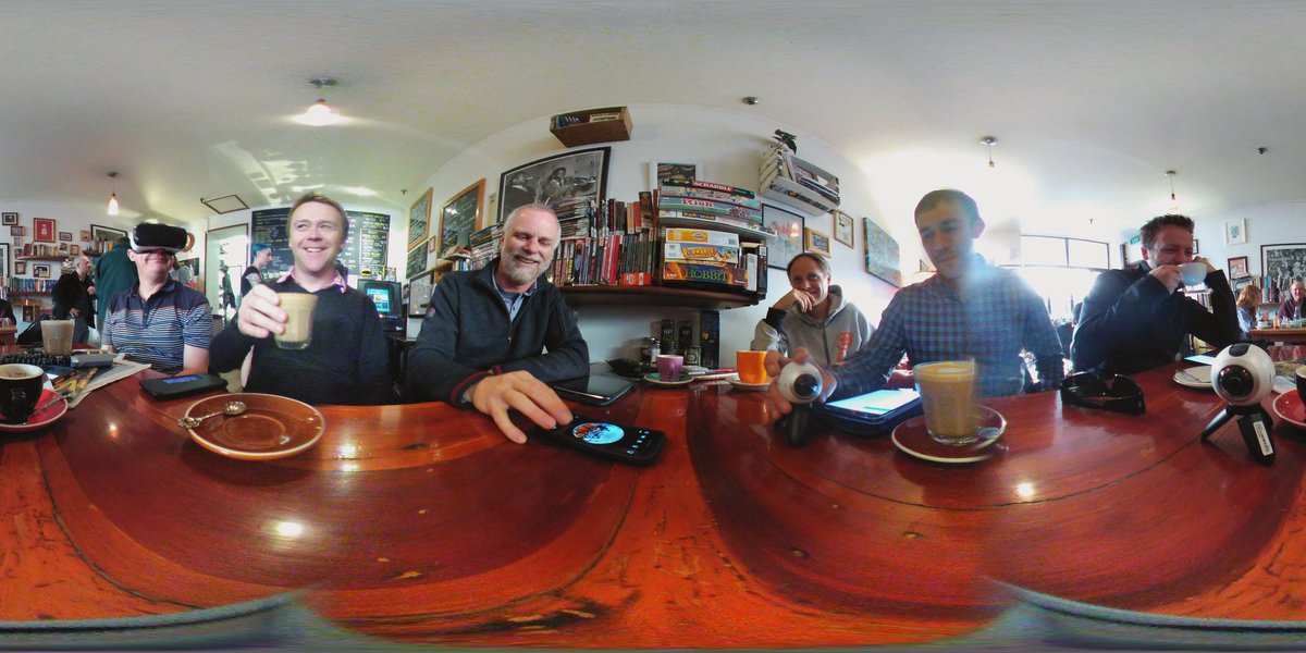 thomcochrane's tweet photo. Brainstorming the #meshvr project with @caguayoNZ @ATZ119 @drivercook @aiello_stephen @DaveHar81150958 https://t.co/r8oJZ11rQ4