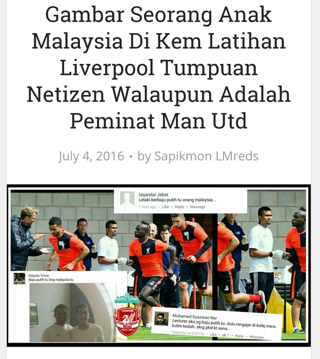 hanifrodili's tweet photo. Peminat tegar Man Utd di Liverpool FC.
Hahahahah... dah pemes dh. @twt_kmkulim @KMKulim ni cikgu ko-k hampa dulu. https://t.co/lJ7o2e6dlo