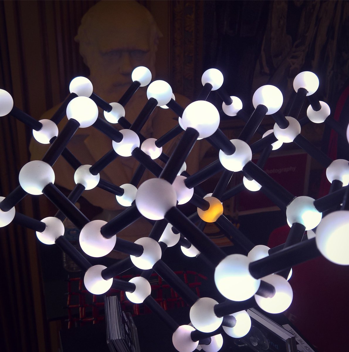 londonpun's tweet photo. Diamonds at @RoyalSociety #SummerScience exhibition 
Yes, Darwin lurking behind atomic model https://t.co/djvsBdNbQV https://t.co/HtO4acEvXS