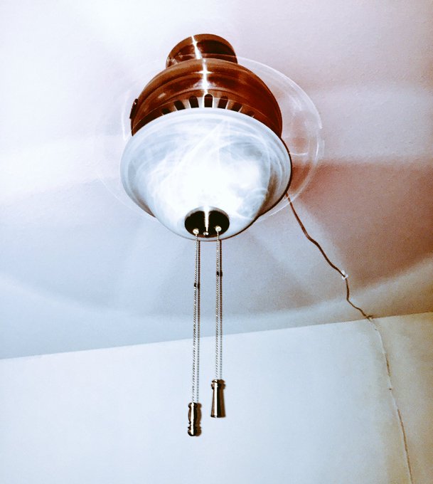 I fully fixed that dumb ceiling fan now. Strings are long again! Yay! Cam room is back to white ??☹️<a href="/tag/mvsales"class="tags"><span>#mvsales</span></a>