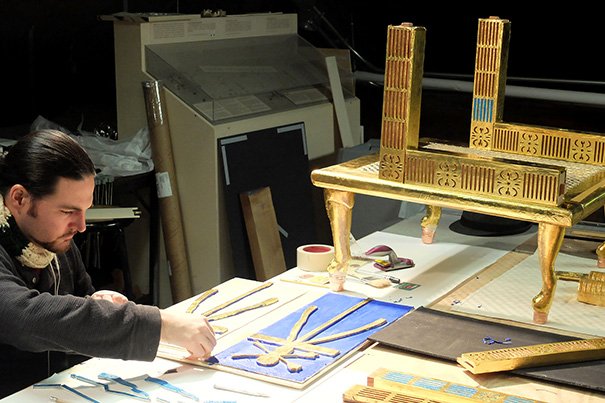 Artists draw on archive to re-create millennia-old Egyptian ‘Queen’s Chair’ piece by piece hvrd.me/GQPO301W4jX