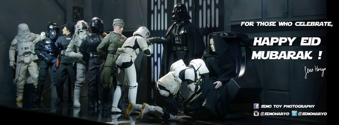 SWDBDG's tweet image. Even the darkside celebrate
Happy Eid Mubarak 1437 H

Image by @senoharyo