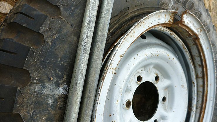 “Steel split-rim wheels are best in the bush,” - Nonsense. goo.gl/NSiYv0