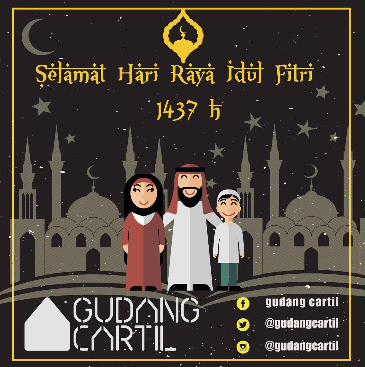 BoberCafe's tweet photo. Keluarga besar Bober Cafe dan @GudangCartil mengucapkan : Selamat Lebaran! Yuk saling memaafkan 🙏🏻 https://t.co/qxK5bE1etK