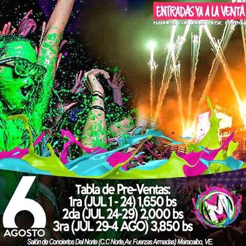 ProfitProdVE's tweet image. Este #6AGO por tercera vez Consecutiva vuelve a Maracaibo #MCMF2K16 Obtiene tu Ticket a través del 0414-6380814 ⚡ ⚡