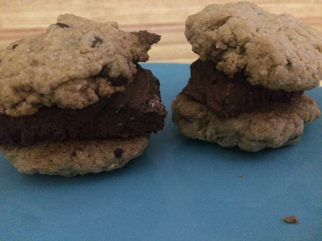 #chocolate #icecream #cookies and they're #vegan. 

'Nuff said.