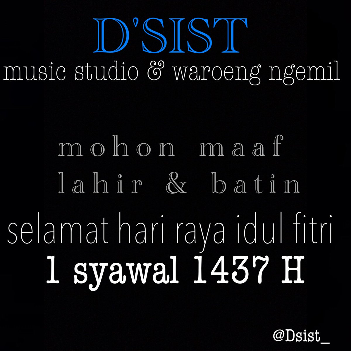 Selamat Hari Raya Idul Fitri 1437H 😊 mohon maaf lahir dan batin yah 🙏🏼🙏🏼