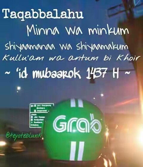 Mohon maaf lahir bathin... 
<a href="/GrabID/">Grab Indonesia</a>   #EidMubarak #LebaranGreget  #ITSKASIHTHR #IdulFitri1437H  #IdulFitri # fitrah