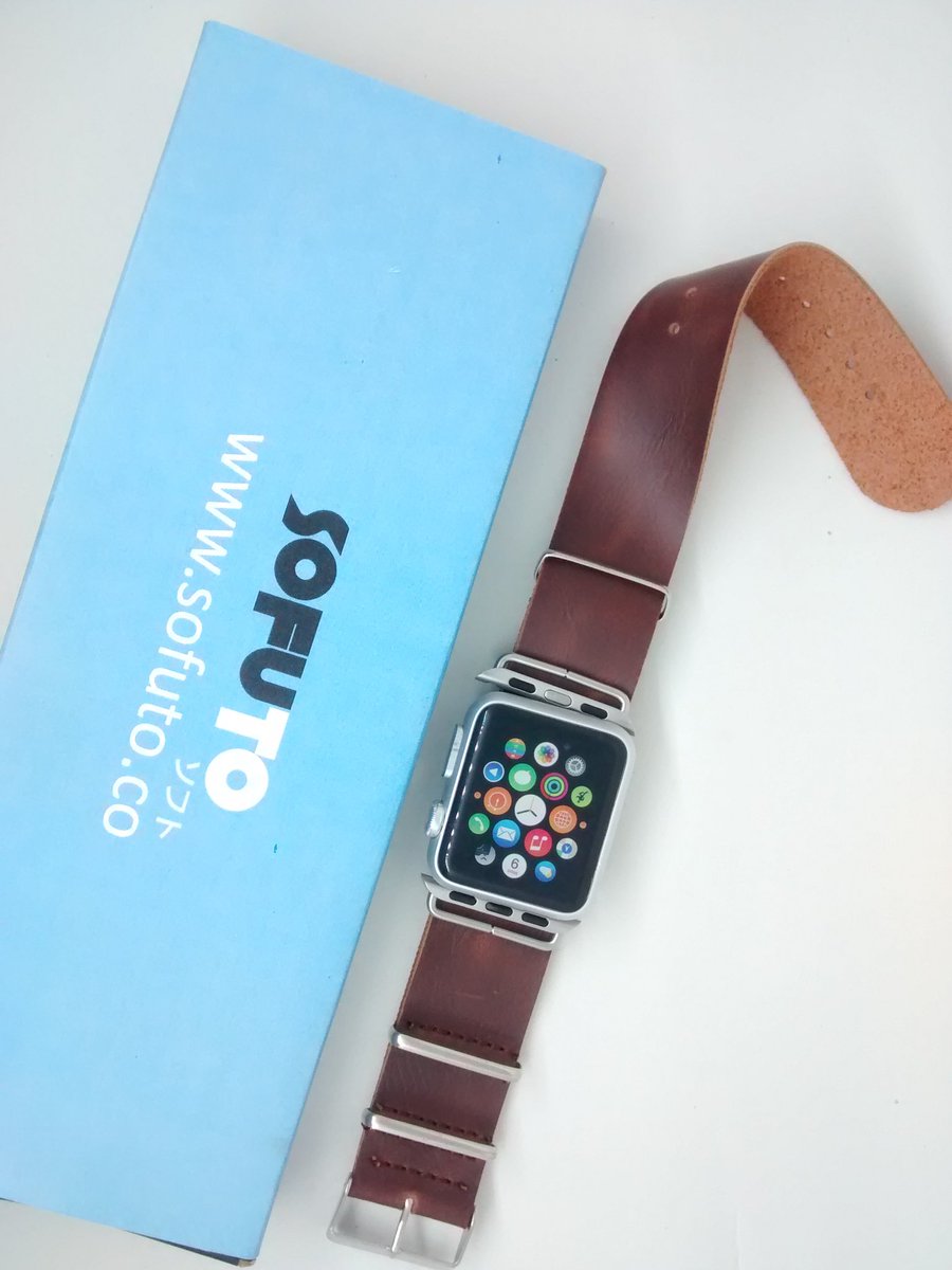 sofuto_co's tweet photo. Apple Watch Zulu Leather Strap only at @sofuto_co https://t.co/8cD2pXFqx8