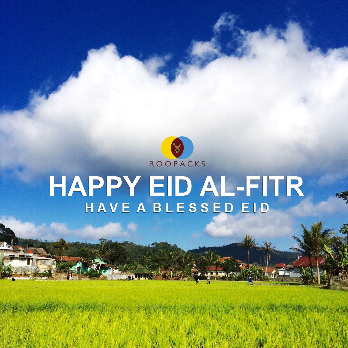 It's a day of bliss and a day of blessings. Happy eid al-fitr let's celebrate with tons of loves.