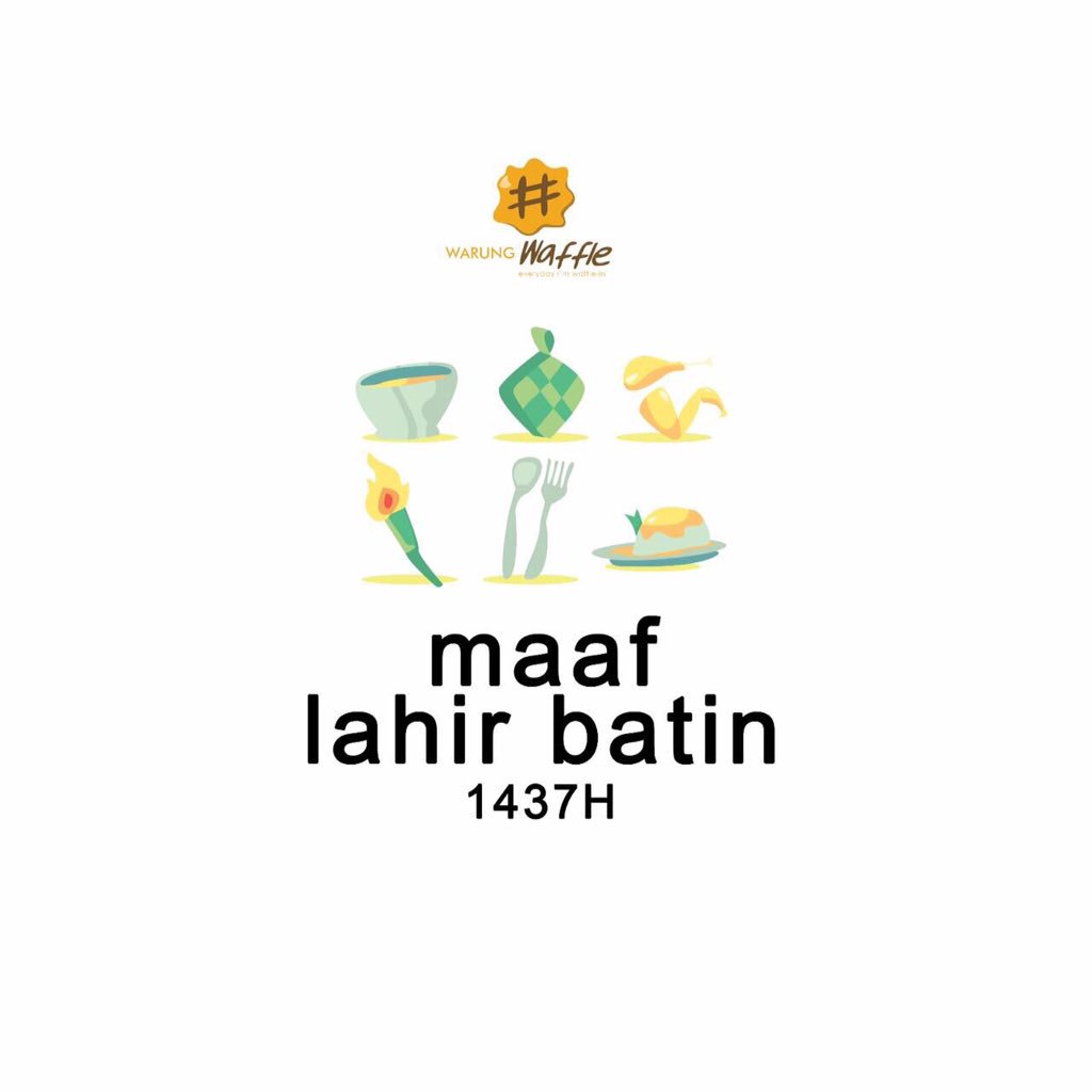 Mohon maaf lahir batin semuanya, selamat lebaran !