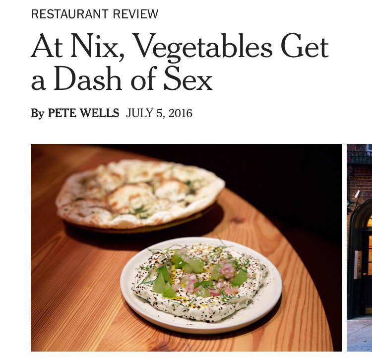 IMAGE: At Nix, Vegetables Get a Dash of Sex