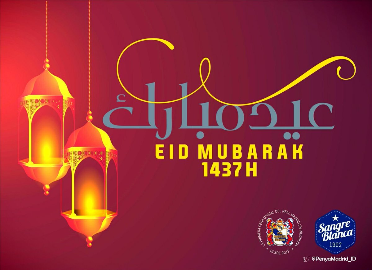 Kami keluarga Peña Madridista Indonesia mengucapkan Selamat Hari Raya Idul Fitri 1437H, Mohon maaf lahir dan batin:)