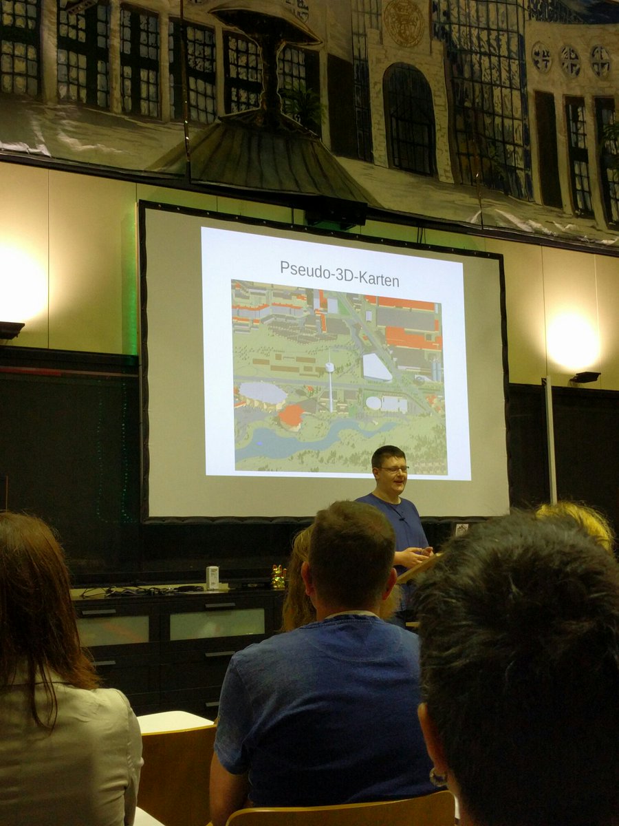 datadonk23's tweet image. 3D Landschaften aus #OpenStreetMap - Tobias Knerr über OSM2World bei #FOSSGIS2016