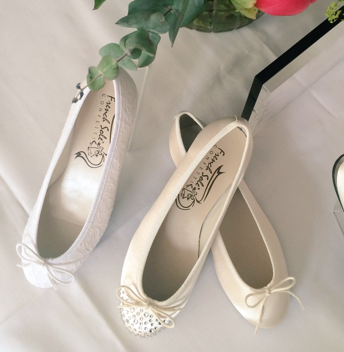 danaeBTS's tweet photo. Beautiful a/w preview this morning @frenchsole #frenchsoleconfetti see more @Bridestheshow this October! https://t.co/HVuzmAyecb
