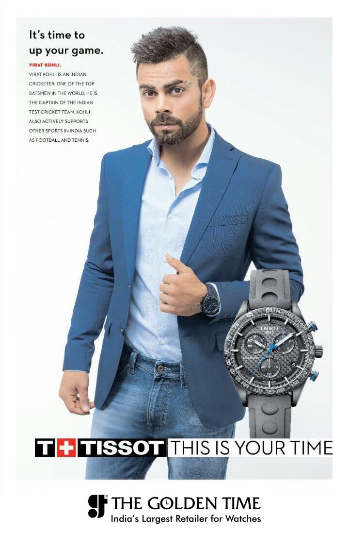 U too can Sport this..As #tissot says This is your Time #ViratKohli #sportscollection #watch #thegoldentime #Gujarat