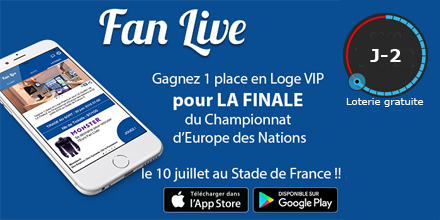 J-2 pour gagner 1 place VIP pour la Finale #EURO2016 sur <a href="/FanLiveFrance/">Fan Live</a> 
Apps dispo sur :  fan-live.orevonlabs.com