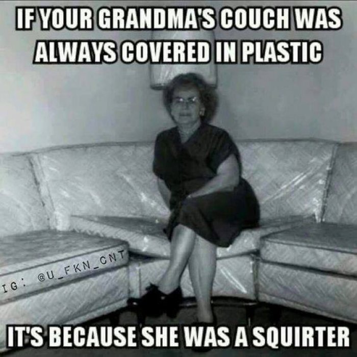 funnycrazyviral on Twitter: "Grandmas couch covered in ...