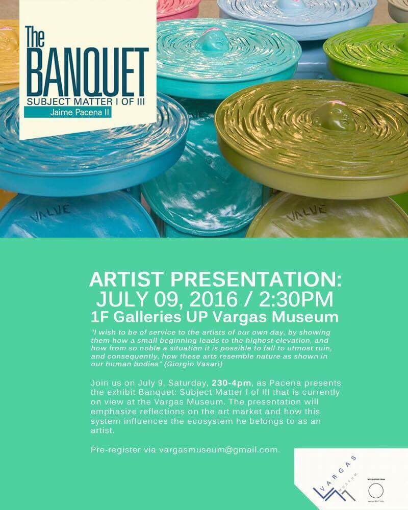 sparrowartph's tweet photo. ARTIST PRESENTATION/// the banquet

This Saturday, 2:30pm, at UP Vargas Museum. See you! https://t.co/UVQ4VdkFTF