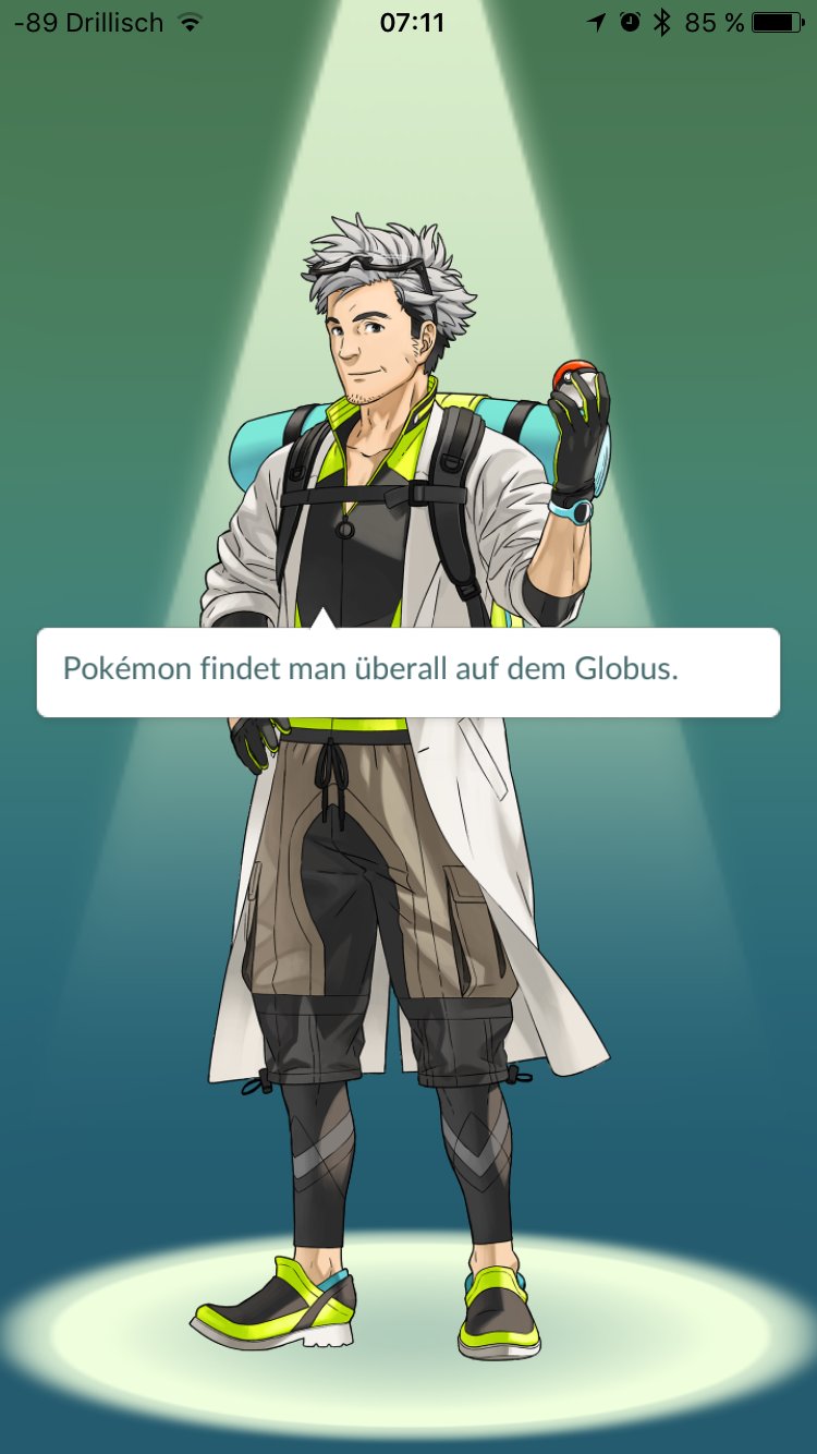 Einer der Begrüßungsscreens