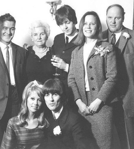 NME's tweet photo. It looks like @PaulMcCartney had quite a good time at George Harrison and Pattie Boyd's wedding in 1966... https://t.co/mk4EzZuK1U